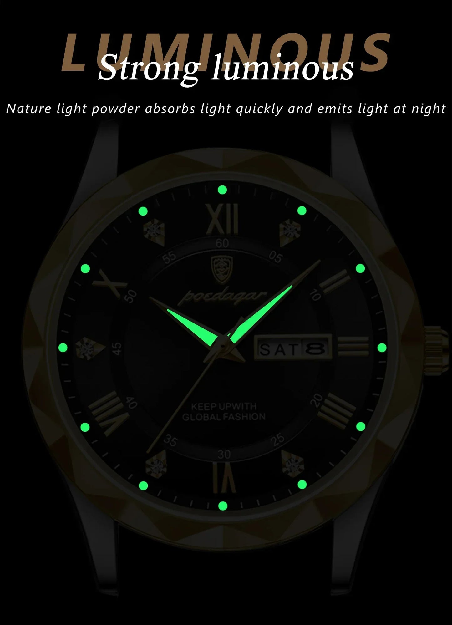 POEDAGAR Prestige Day-Date Watch