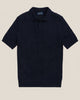 Cable-Knit Cotton Polo-Collar Sweater